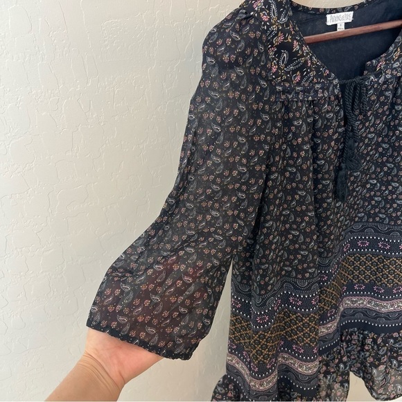 Anthropologie Patrons of Peace flowy tunic Dress, lined, 3/4 sleeve, size S - Picture 6 of 13